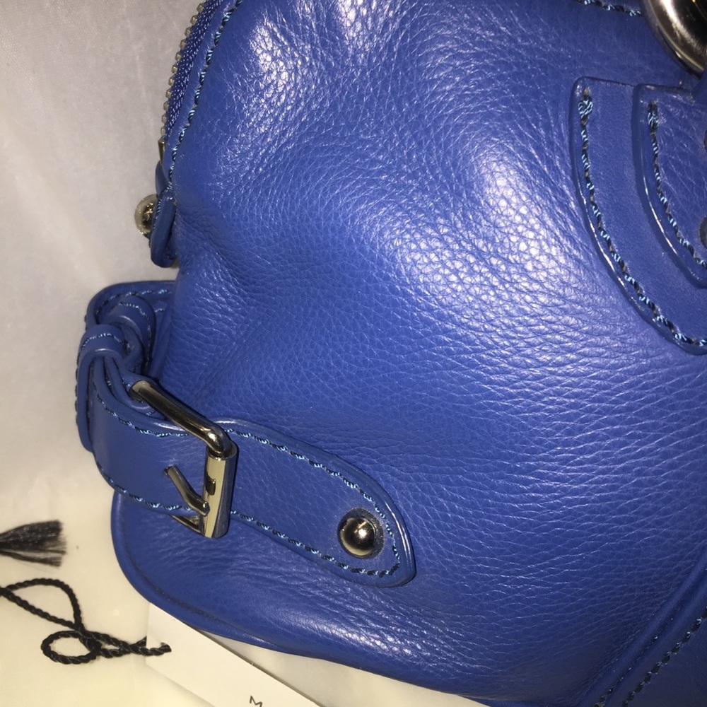 Marc Jacobs  Rare Leather Blue Tote made in Italy - Picture 6 of 10